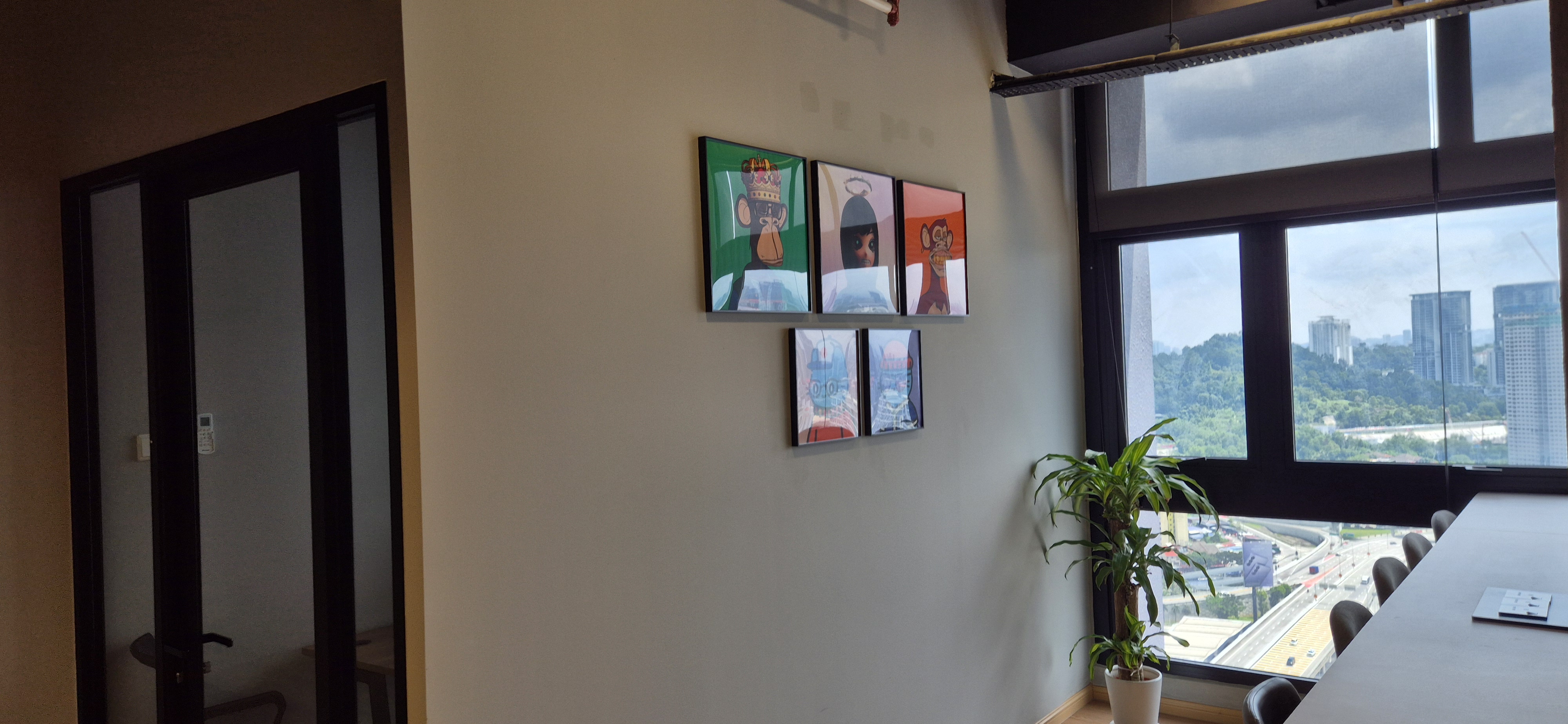NFT art wall